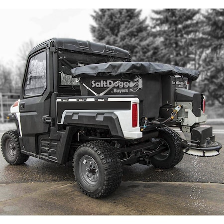 Buyers Products SaltDogg 0.40 Cubic Yard Electric Black Poly Hopper Spreader SHPE0400